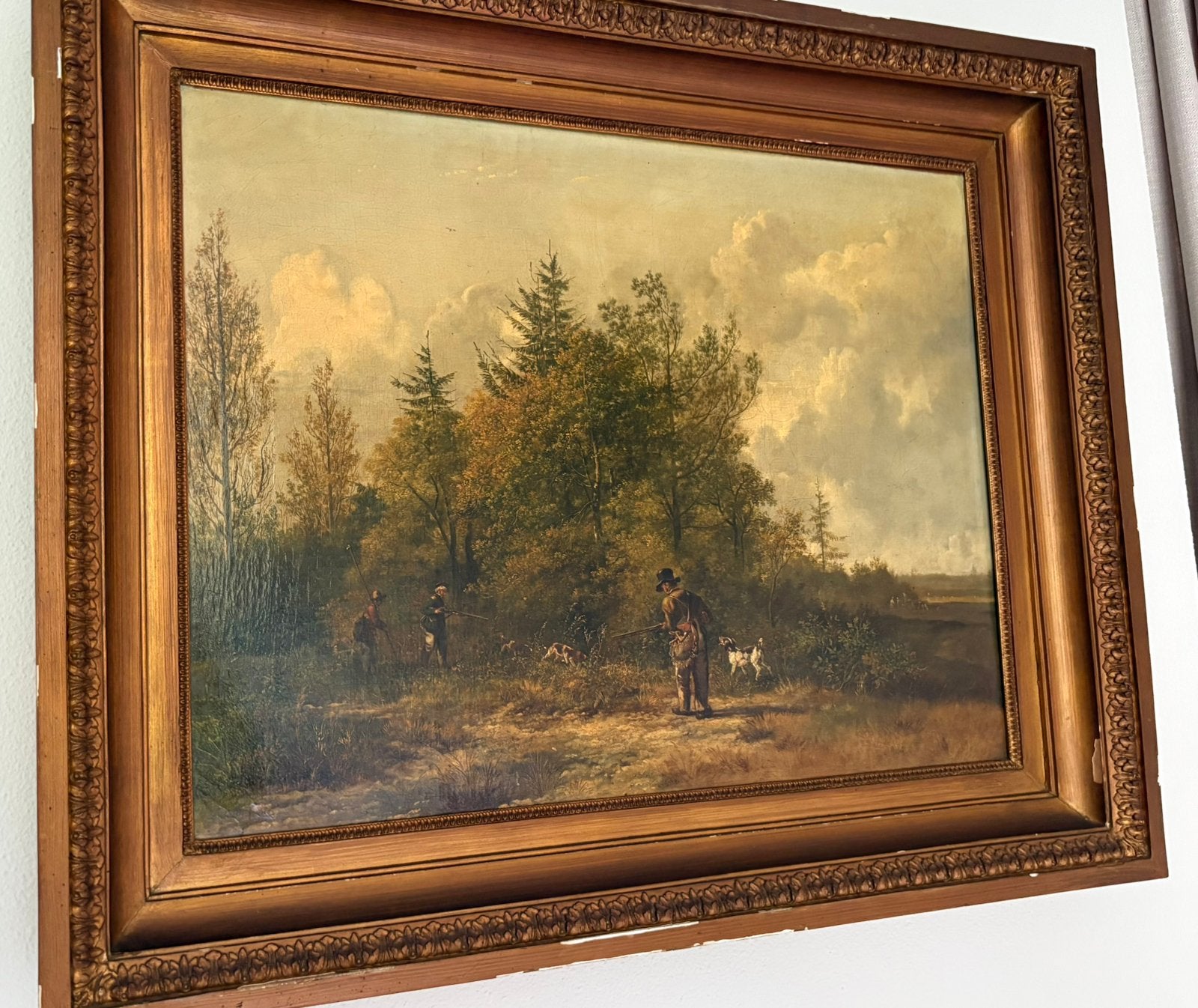 Pieter Gerardus van Os - 1818 ( ‘De Jacht’ / ‘La Chasse’ ), Ophalen, Doek, Landschap, Olieverf