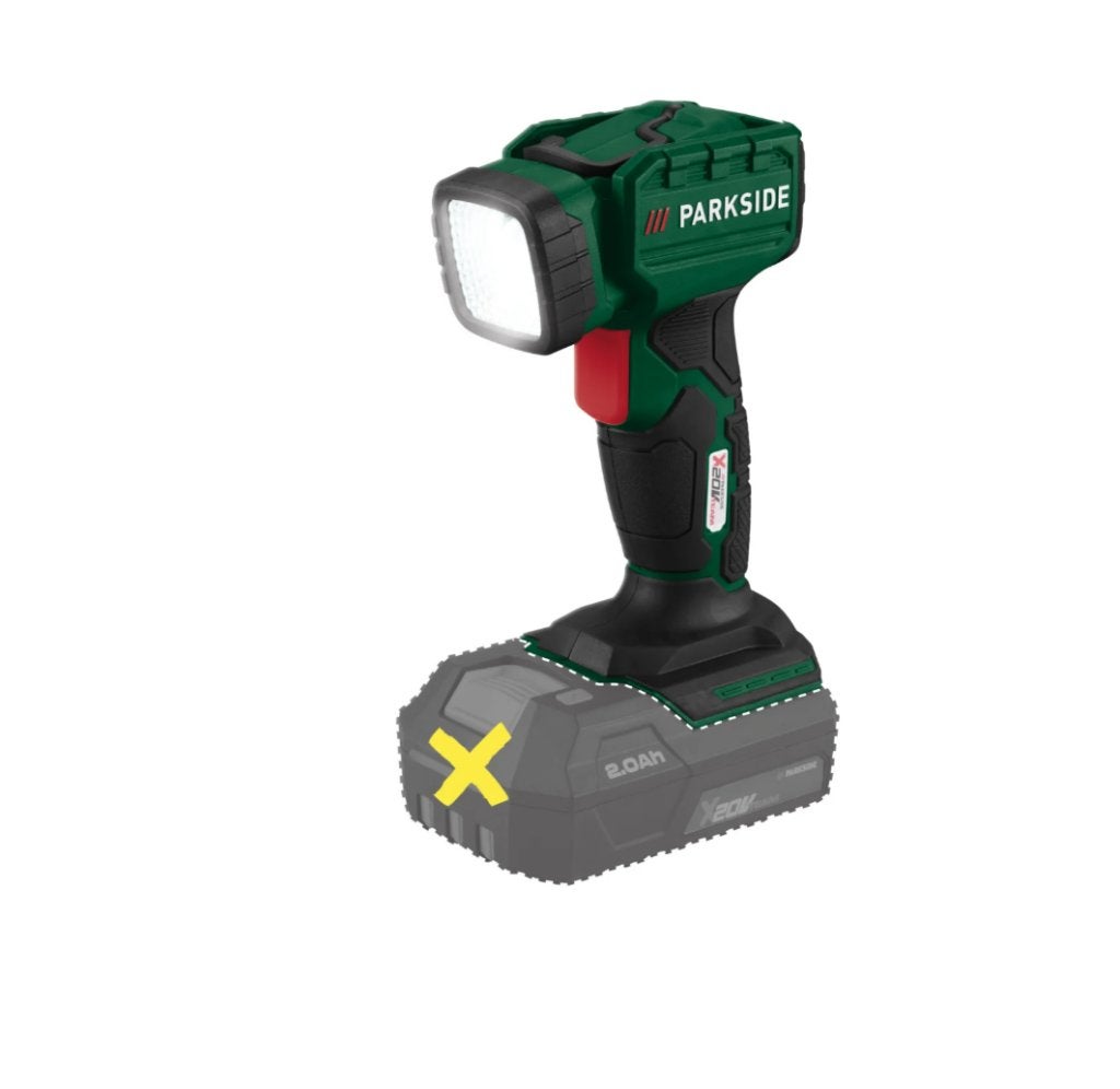 Led bouwlamp / werklamp 20V Parkside, nieuw, Ophalen of Verzenden, Gebruikt, Minder dan 50 watt, Lamp