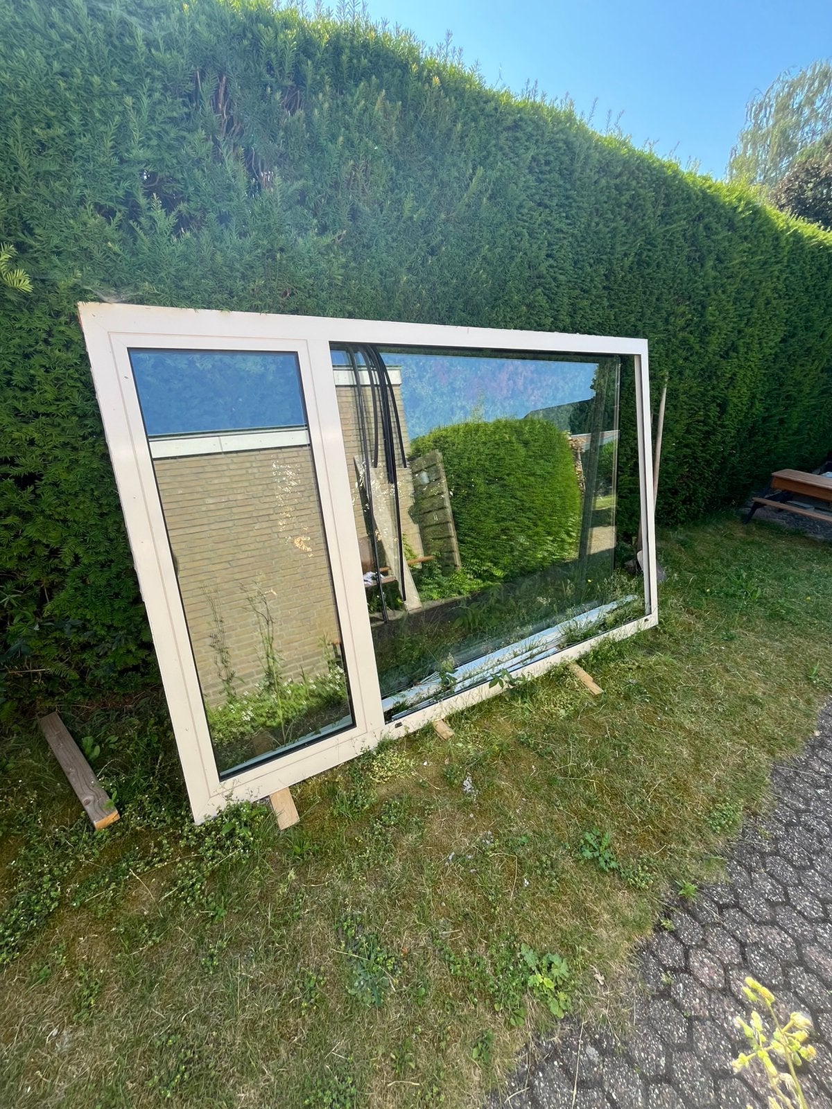 Kunststof kozijn, Ophalen, Kunststof, Zo goed als nieuw, Inclusief glas