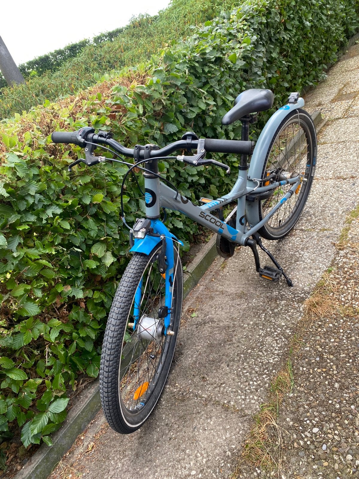 24 inch scool XXLITE SCOOL 3-SPEED GREY/BLUE jongens fiets, Fietsen en Brommers, Fietsen | Jongens, Gebruikt, 24 inch, Versnellingen