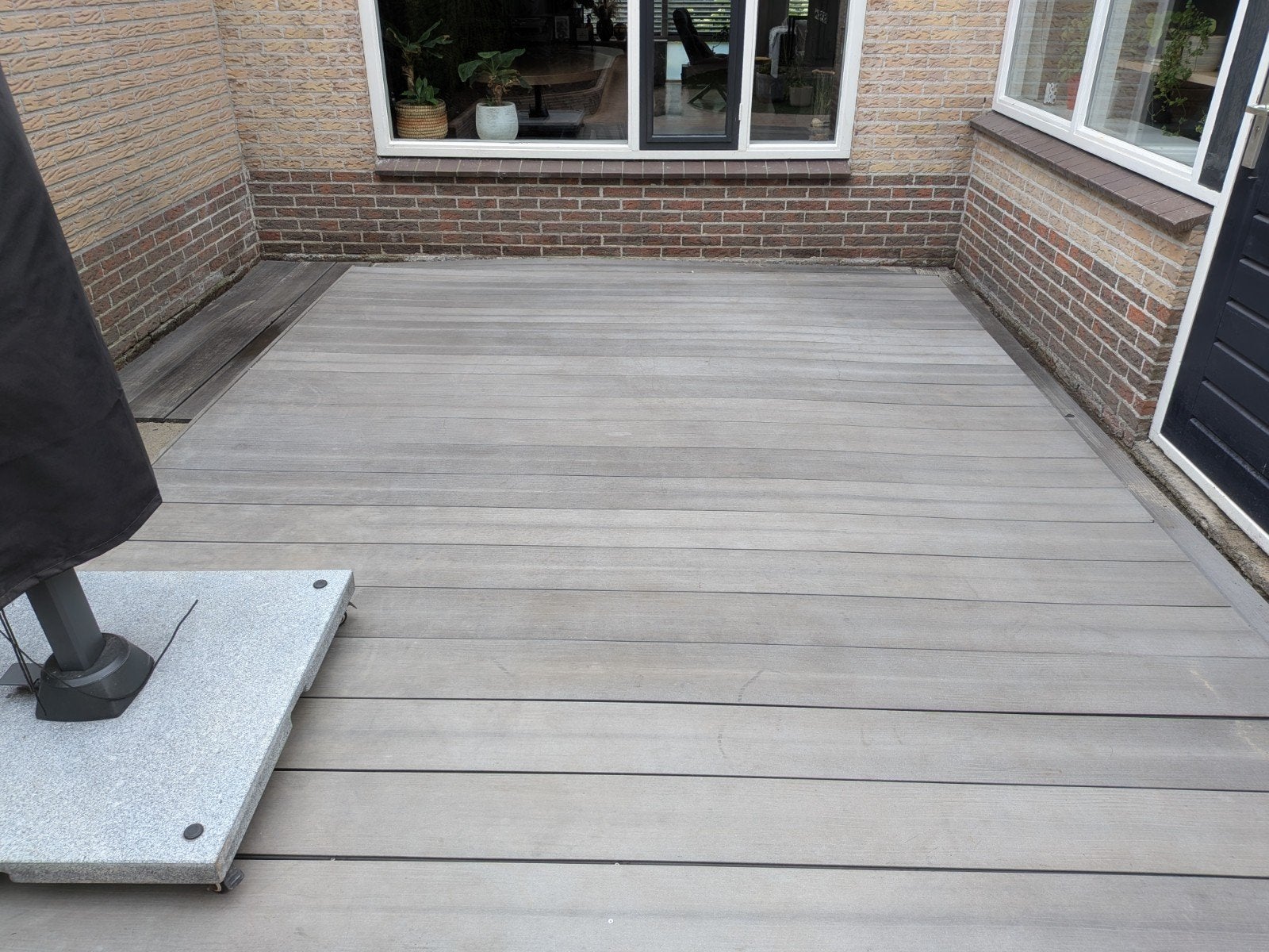 Composiet vlonderplanken - 140meter/ca. 27m2, Ophalen, Gebruikt, Composiet