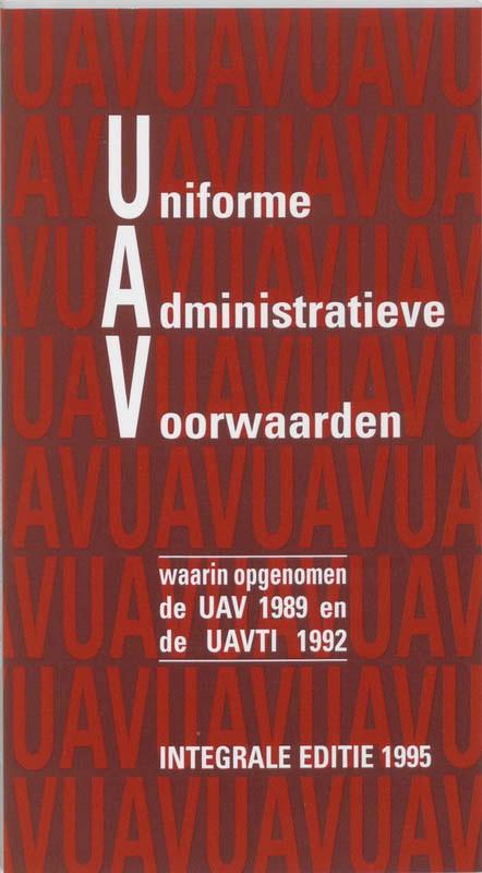 Boek Uniforme Administratieve Voorwaarden integrale editie., Diverse, Zo goed als nieuw, Alpha, HBO