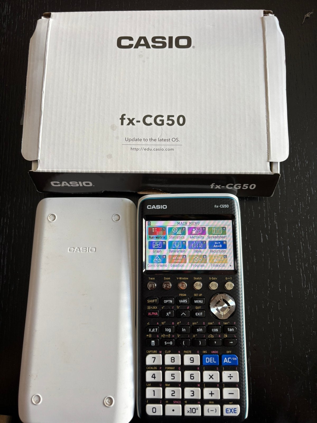 Grafische Rekenmachine Casio fx-CG50 met hoes!, Ophalen, Grafische rekenmachine