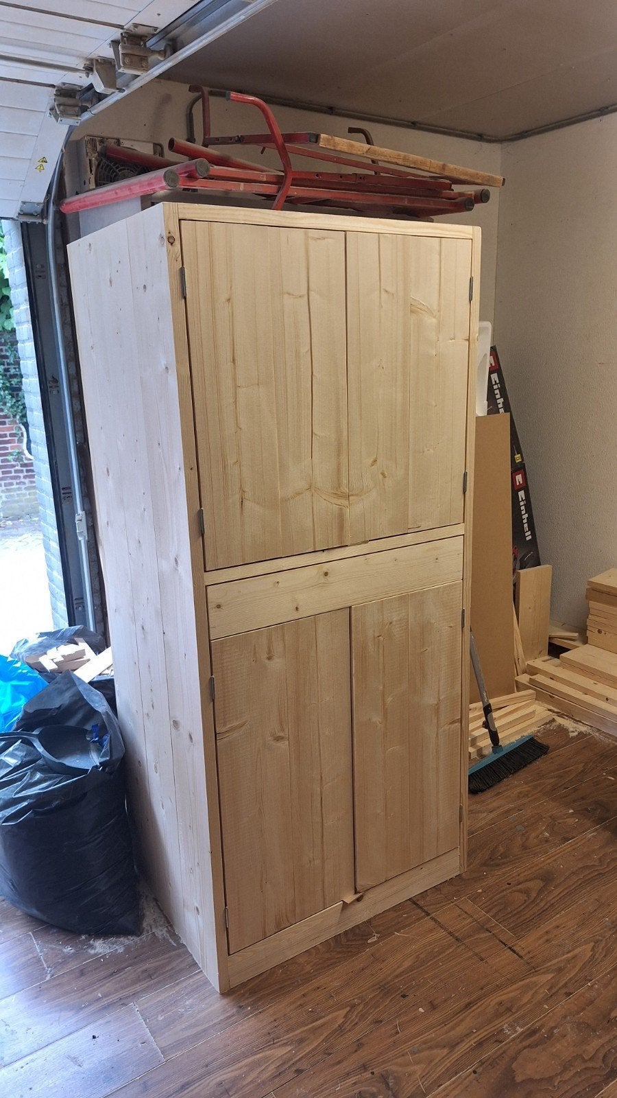 Kast van terug gedroogd en geschaafd steigerhout, Ophalen, Nieuw