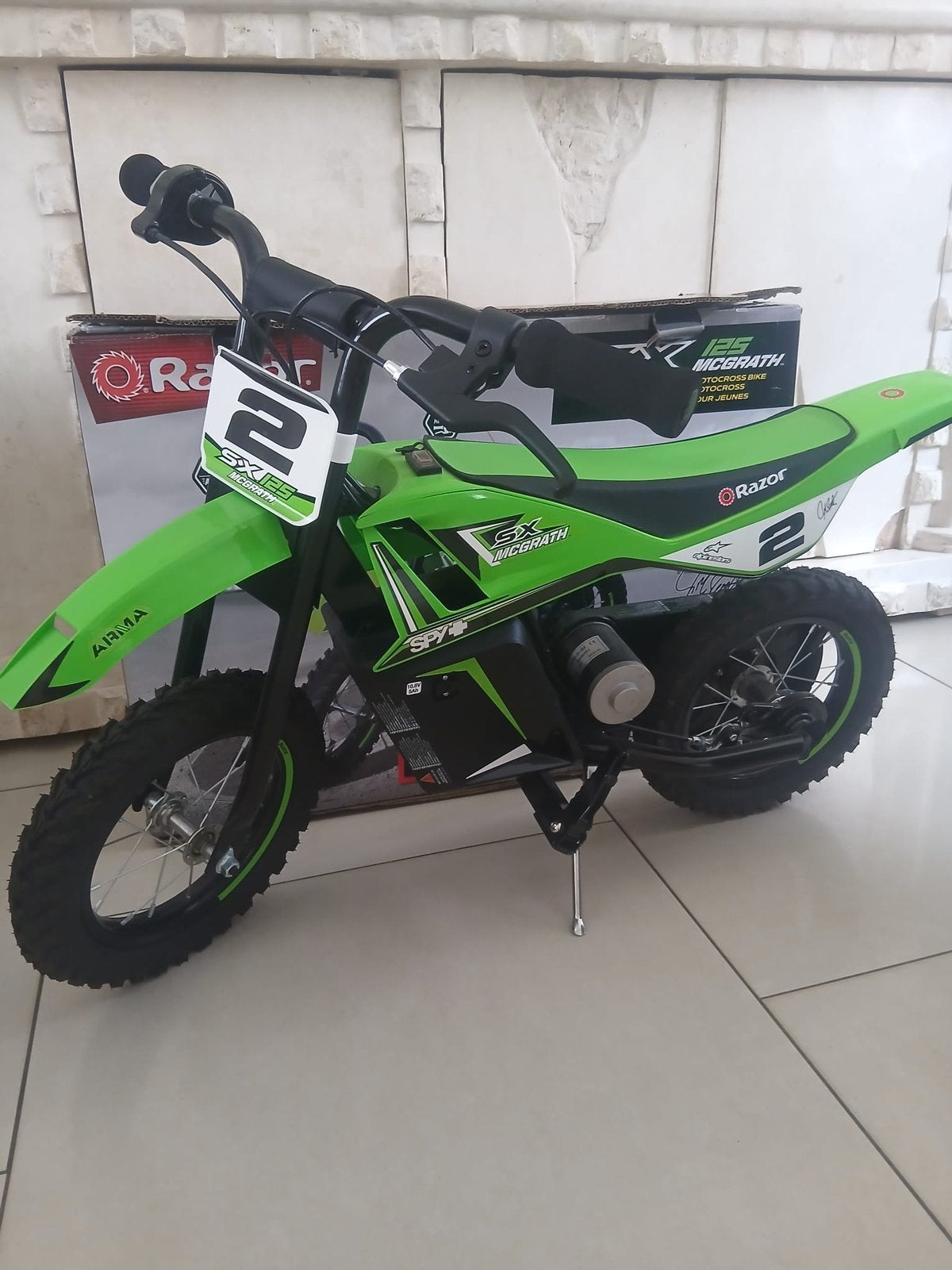 ️ Razor SX125 McGrath – Elektrische kindercrossmotor ️, Fietsen en Brommers, Minibikes, Midibikes en Pitbikes, Ophalen, Nieuw