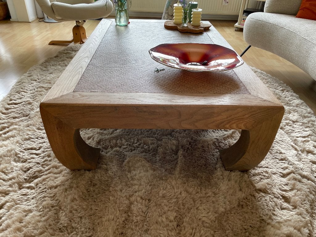 Opium salontafel eiken, Huis en Inrichting, Tafels | Salontafels, Ophalen, Gebruikt, Opium, 100 tot 150 cm
