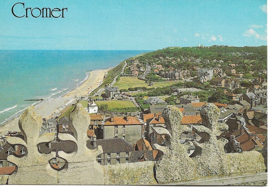 Cromer- -East Cliff from the Church Tower., Ophalen of Verzenden, 1980 tot heden, Ongelopen, Engeland