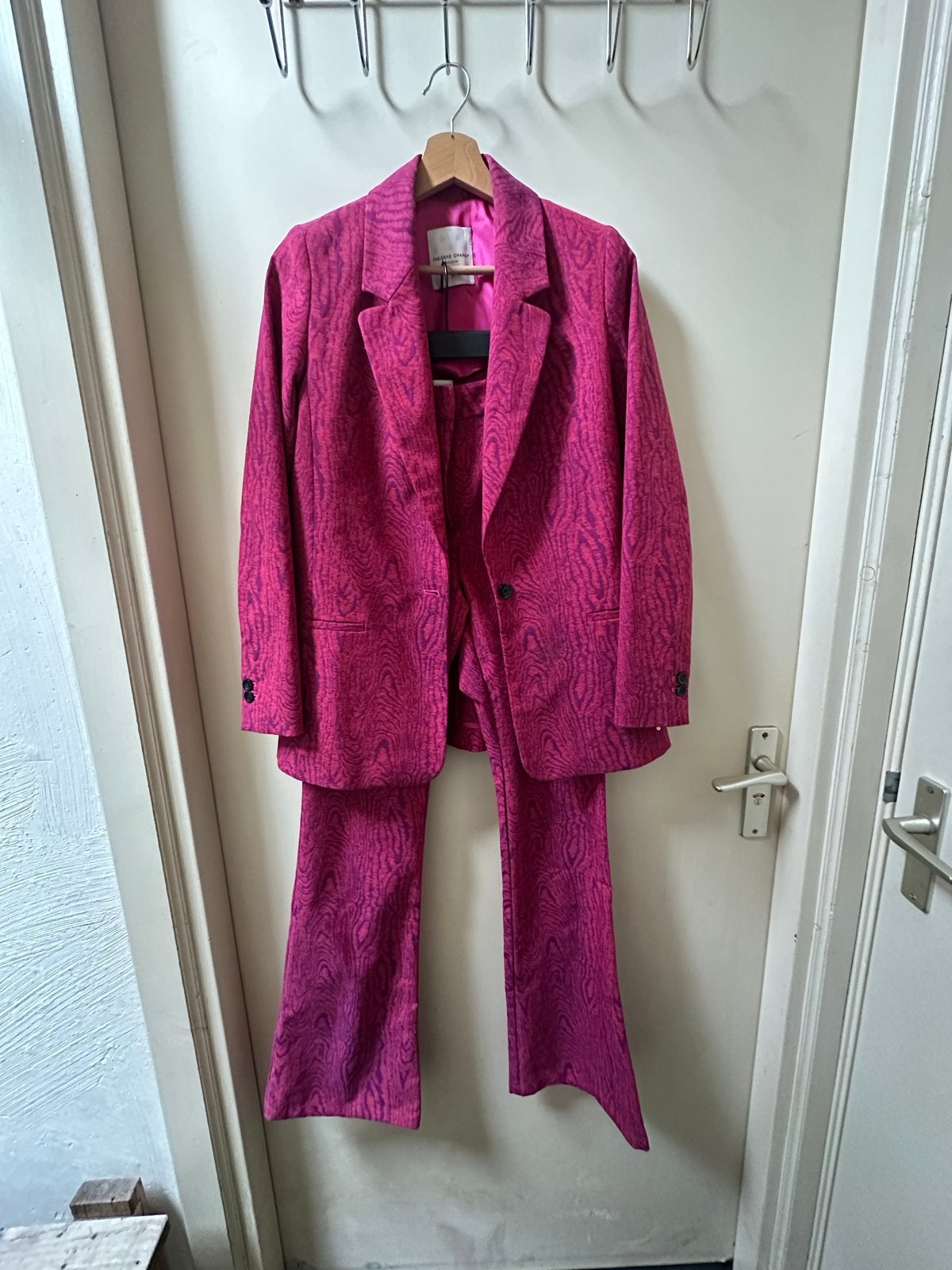 Roze Kostuum/Pak van Fabienne Chapot - Maat S, Kostuum of Pak, Ophalen of Verzenden, Zo goed als nieuw, Roze