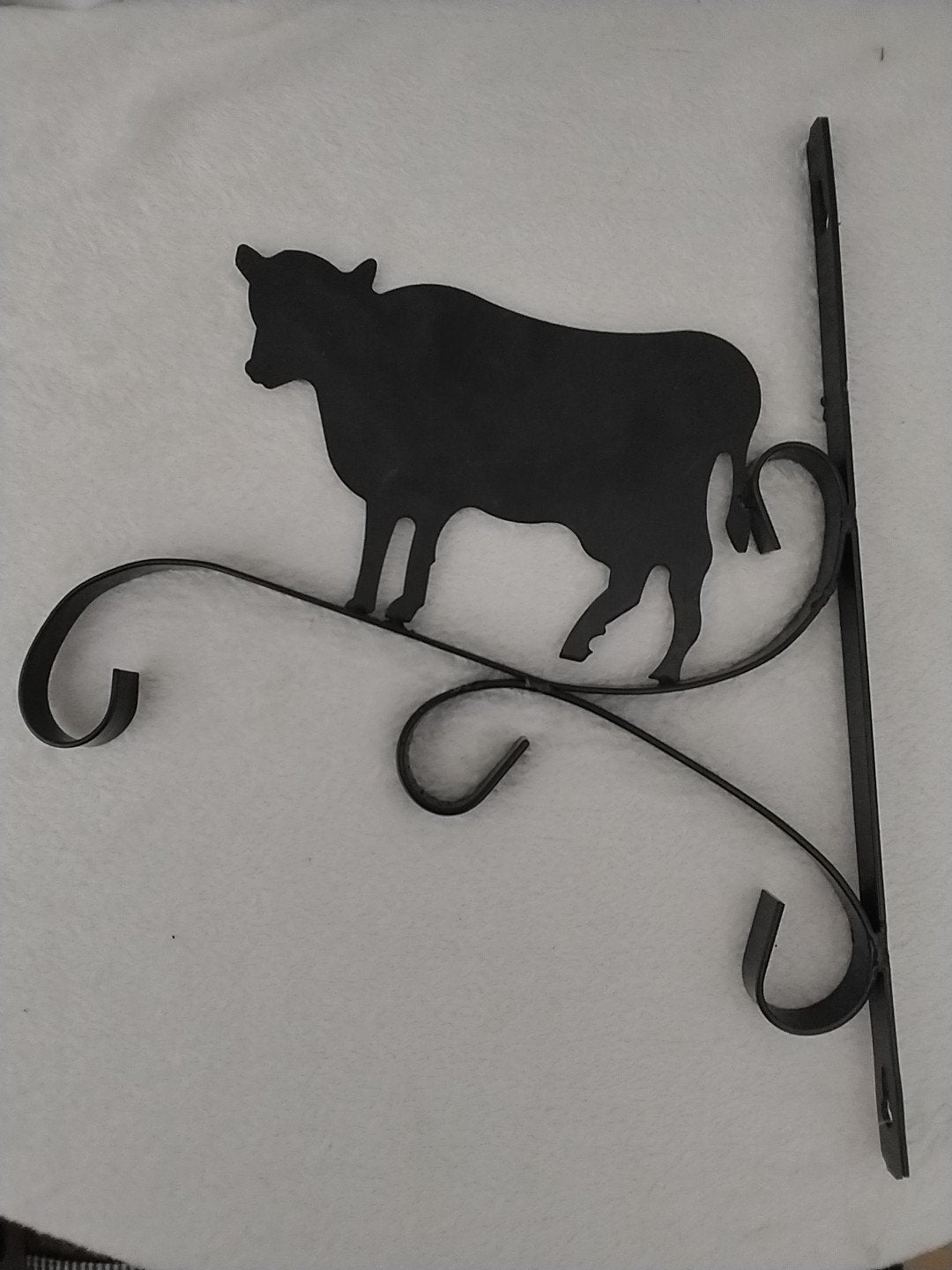 Metalen wanddecoratie koe - Zwart, Ophalen of Verzenden, Landelijk, Metaal, Gebruikt
