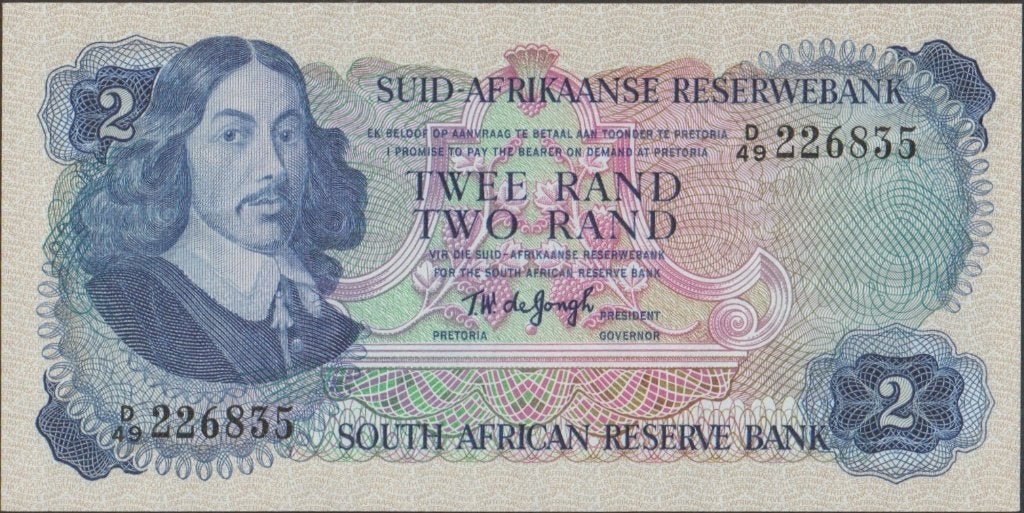 Zuid-Afrika 2 rand ND(1974-1976) UNC p.117a (# 216)