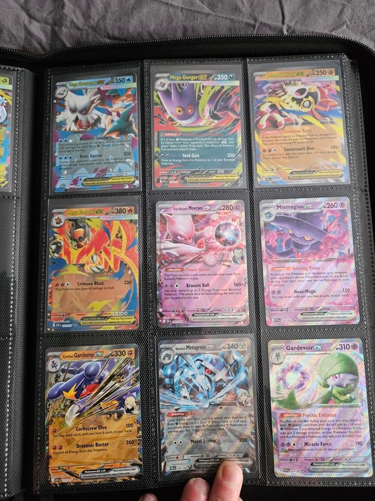Pokémon Kaarten Collectie - Mega Gengar, Mewtwo, Gardevoir, Ophalen of Verzenden, Zo goed als nieuw, Foil