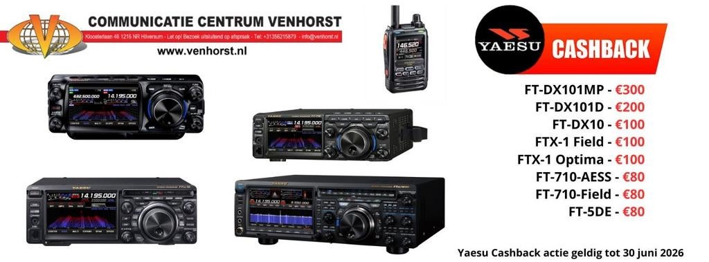 Yaesu Cashback programma voorjaar/zomermaanden 2026, Ophalen of Verzenden, Nieuw