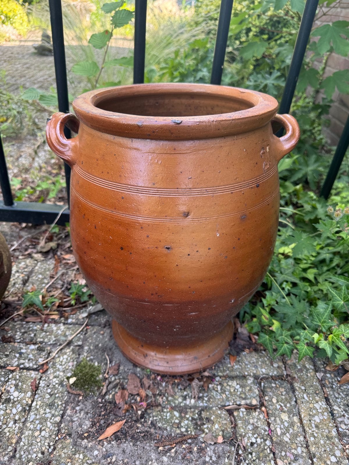Grote terracotta pot Keulse Pot met handvatten, Tuin en Terras, Bloempotten, Ophalen, Rond, Tuin, Minder dan 40 cm