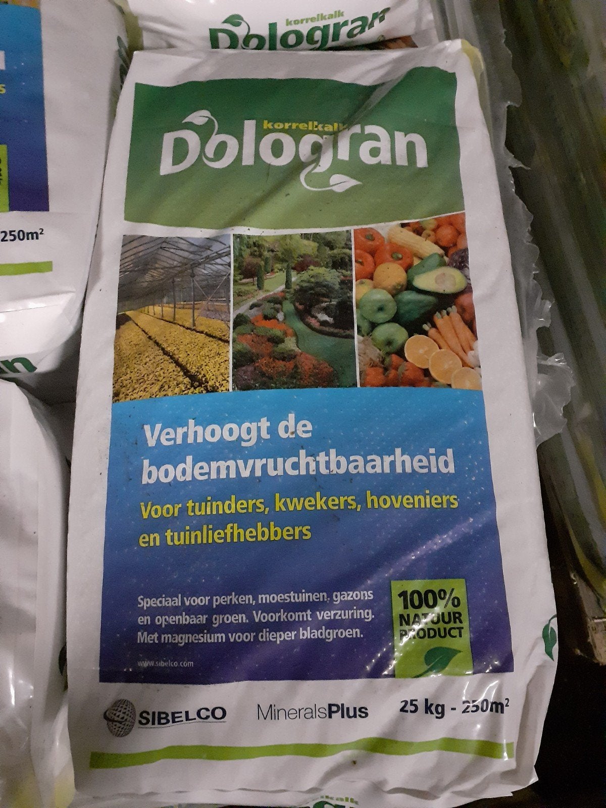 Kalkkorrels zak 25 kg, Ophalen, Kunstmest