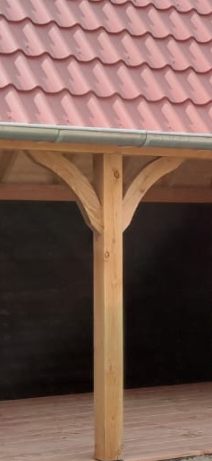 Gebogen houten schoren voor overkapping of veranda, Ophalen, Gebruikt, Overige typen, 50 mm of meer