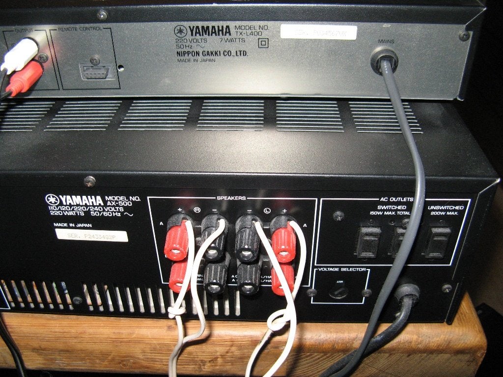 Foto 8 van Yamaha AX -500 versterker, am/fm tuner TX -L400
