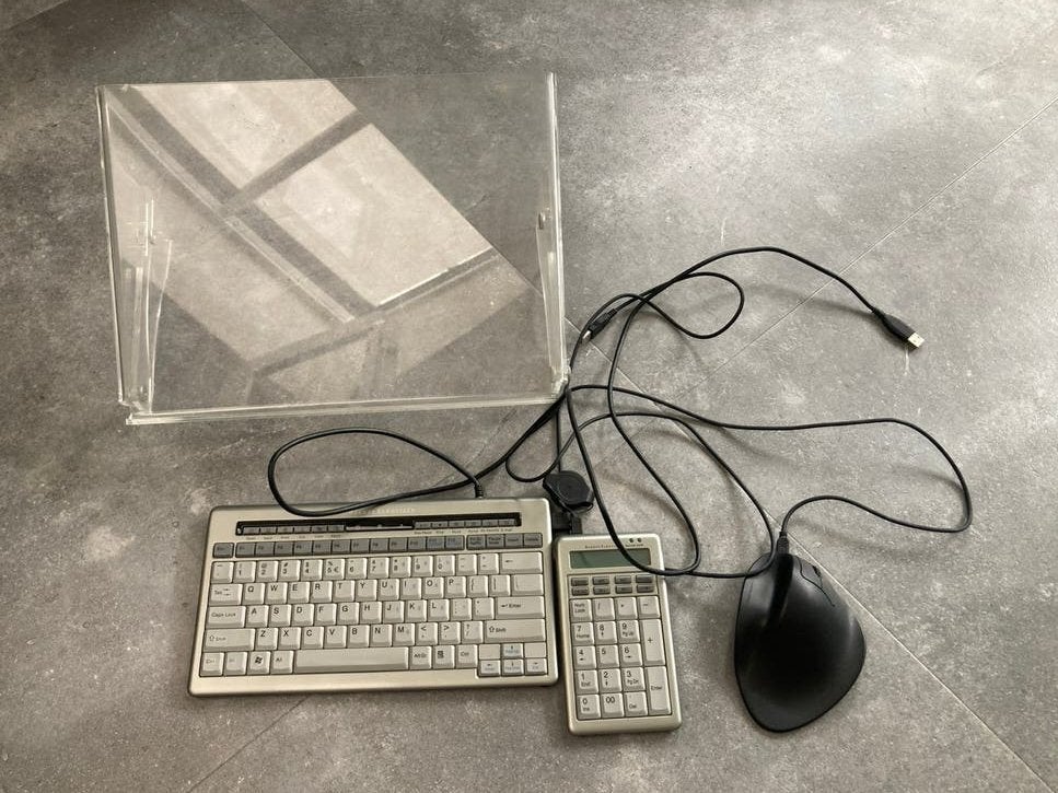Ergonomisch Toetsenbord, Numeriek Toetsenblok & Muis, Computers en Software, Toetsenborden, Ophalen, Gebruikt, Ergonomisch, Qwerty