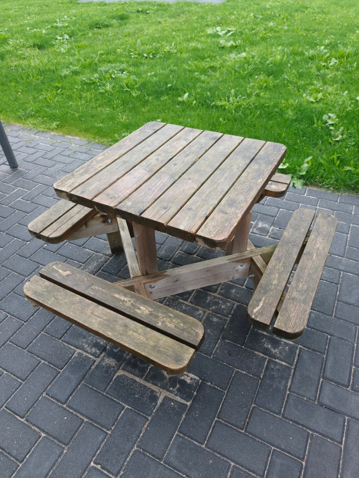Houten picknicktafel voor kinderen - Gebruikt, Gebruikt, Vierkant, Hout, Ophalen