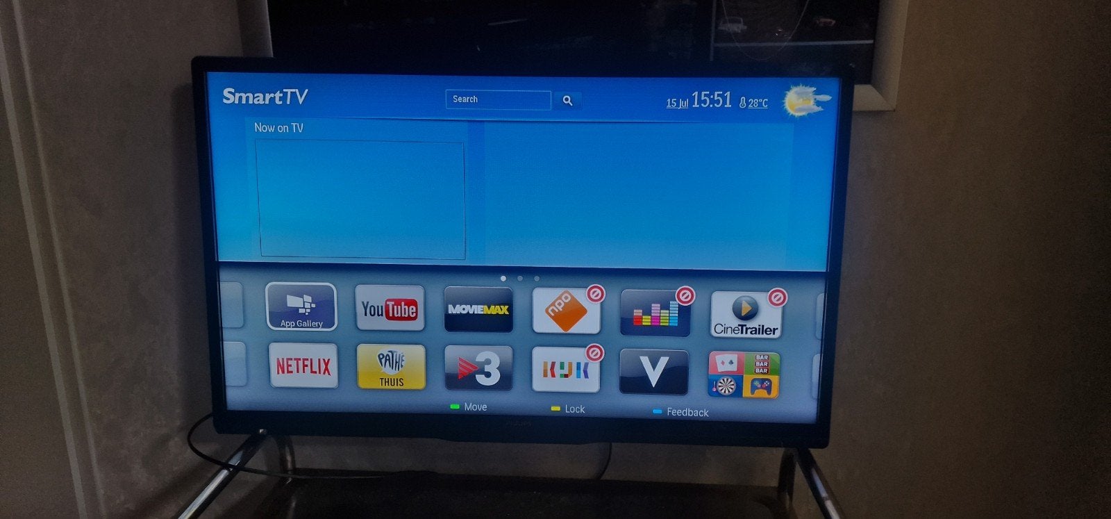 Philips Smart TV met afstandsbediening 40 incd 3D, Audio, Tv en Foto, Ophalen, Philips, 50 Hz, Zo goed als nieuw