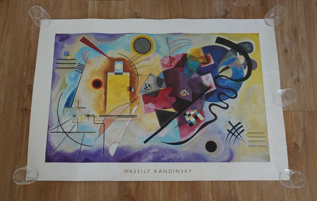 Wassily Kandinsky - Yellow, Red, Blue Poster - Kunst, Ophalen, Rechthoekig Liggend, Zo goed als nieuw, A1 t/m A3