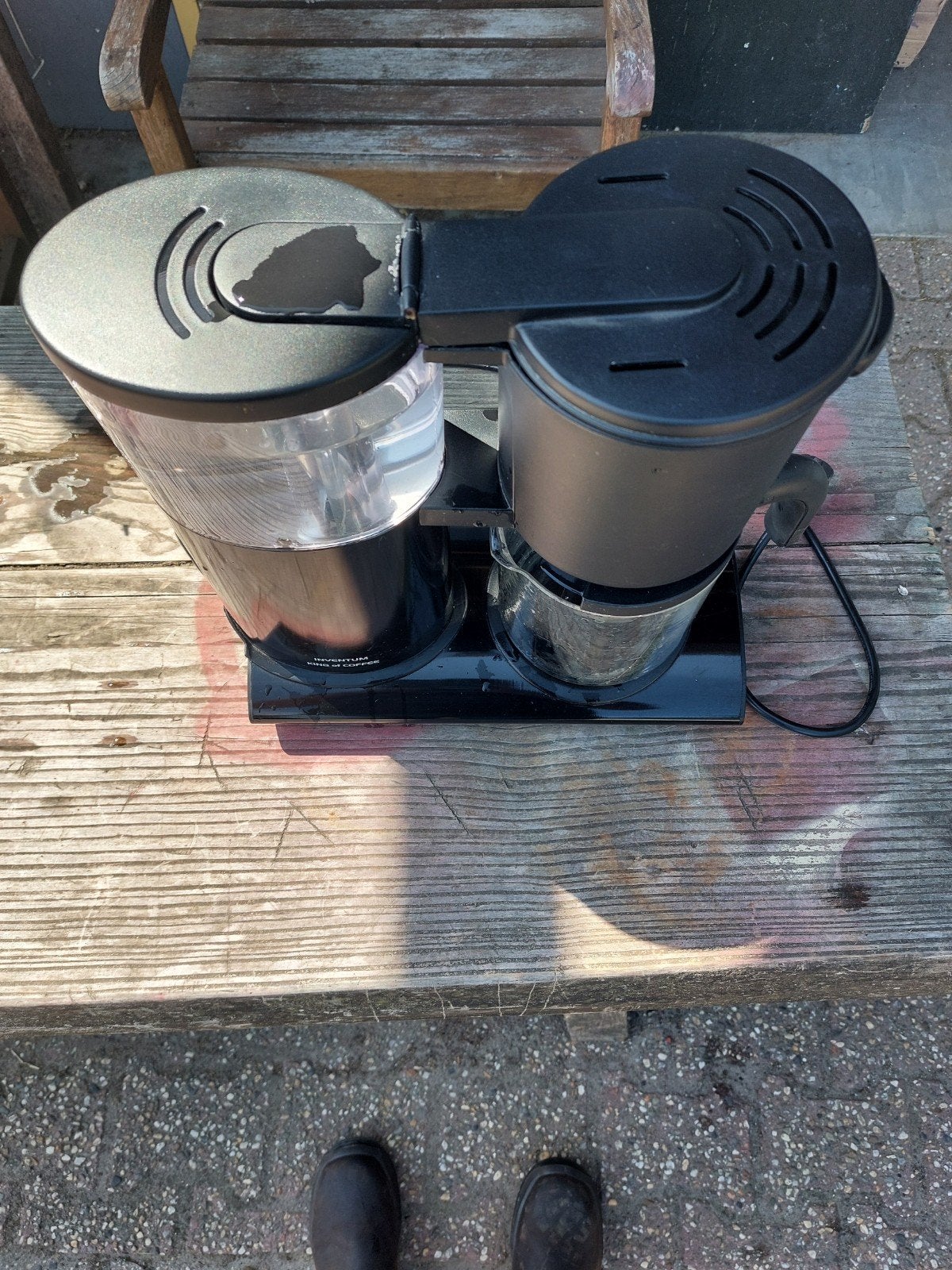 Inventum koffiezetapparaat, 4 liter of meer, Ophalen of Verzenden, Gebruikt, 3 snelheden of meer