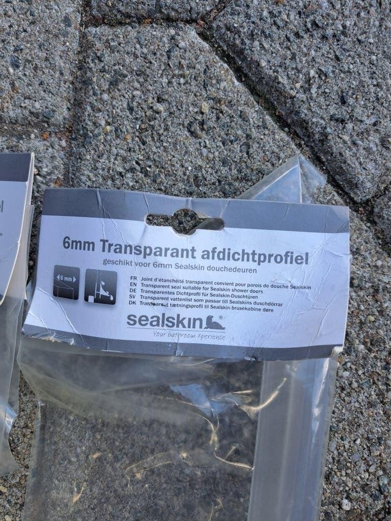 Sealskin douchedeur onderstrip 6mm., Ophalen of Verzenden, Nieuw, Glas, Douche