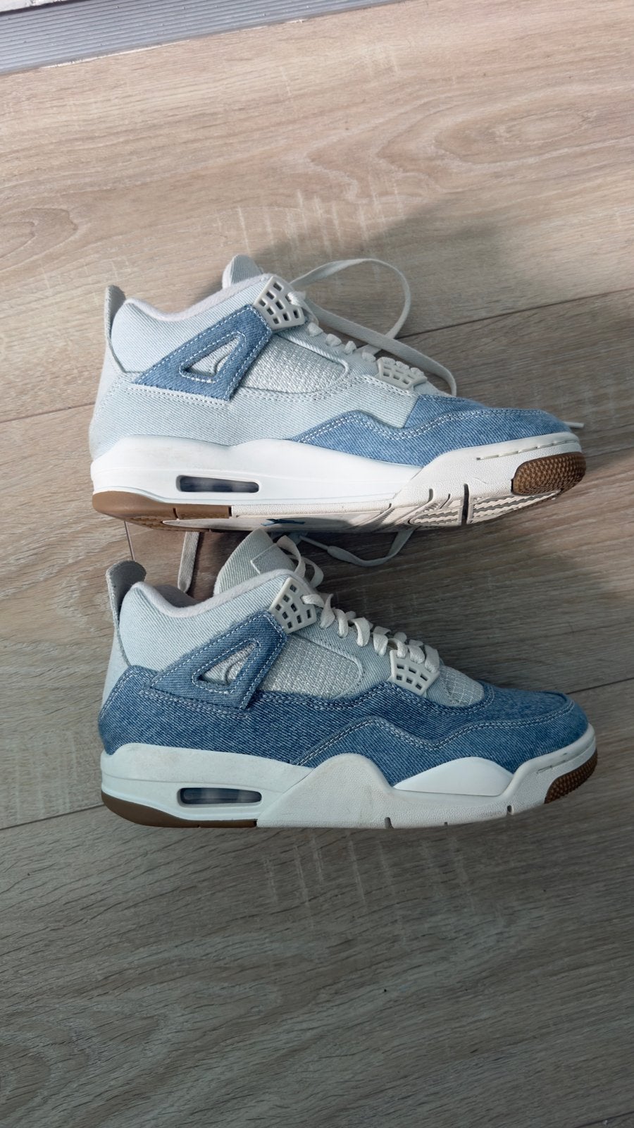 Jordan 4 Denim - Maat 40 - Zo goed als nieuw, Ophalen of Verzenden, Zo goed als nieuw, Blauw, Sneakers of Gympen