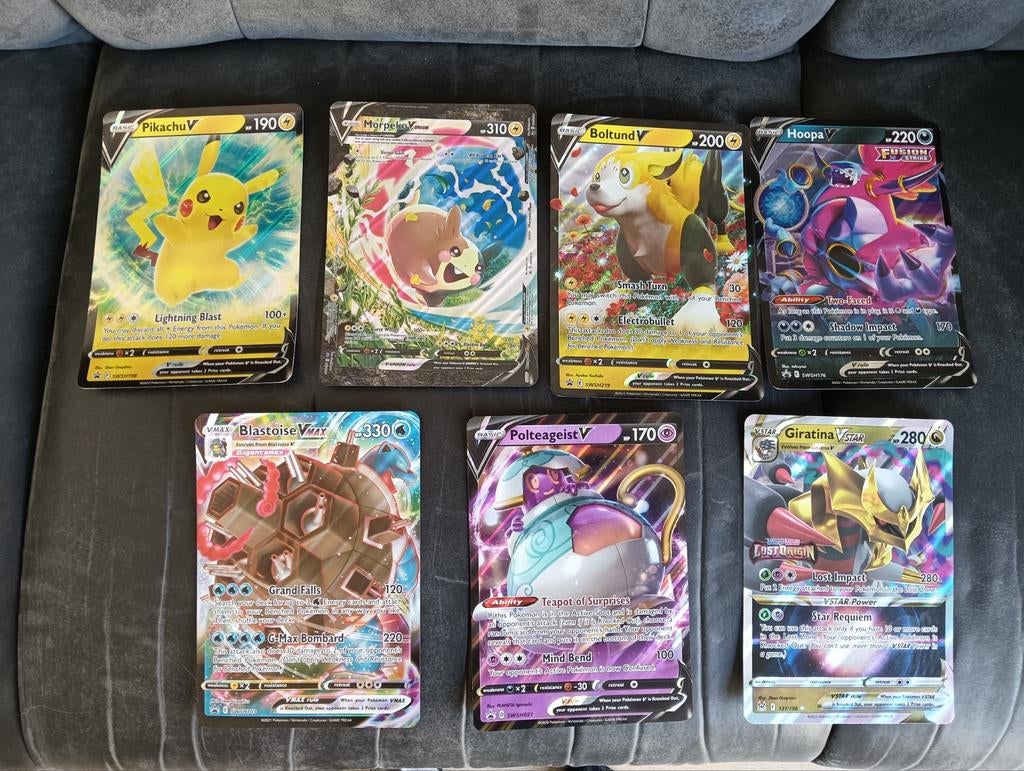 7 pokemon jumbo kaarten, Ophalen of Verzenden