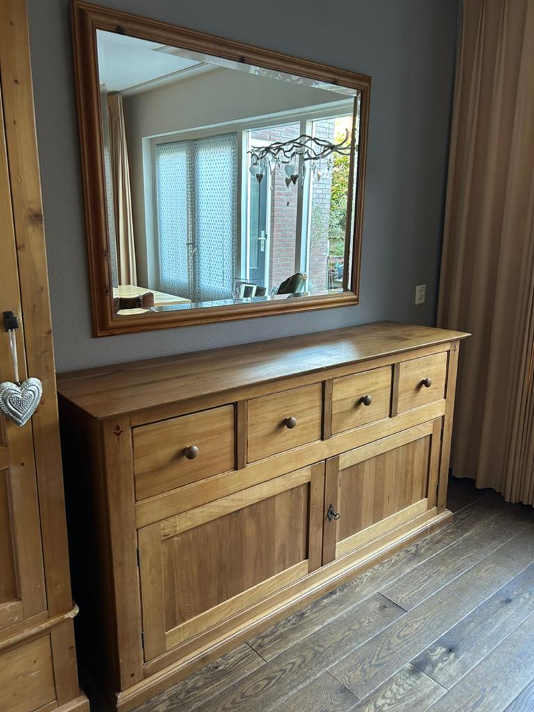 Grenen dressoir te koop, Huis en Inrichting, Kasten | Dressoirs, Ophalen, Gebruikt, Met deur(en), 150 tot 200 cm