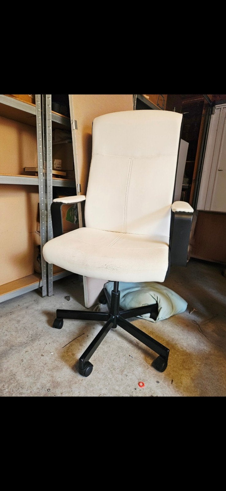 Bureaustoel IKEA (Milberget), Ophalen, Gebruikt, Wit, Bureaustoel