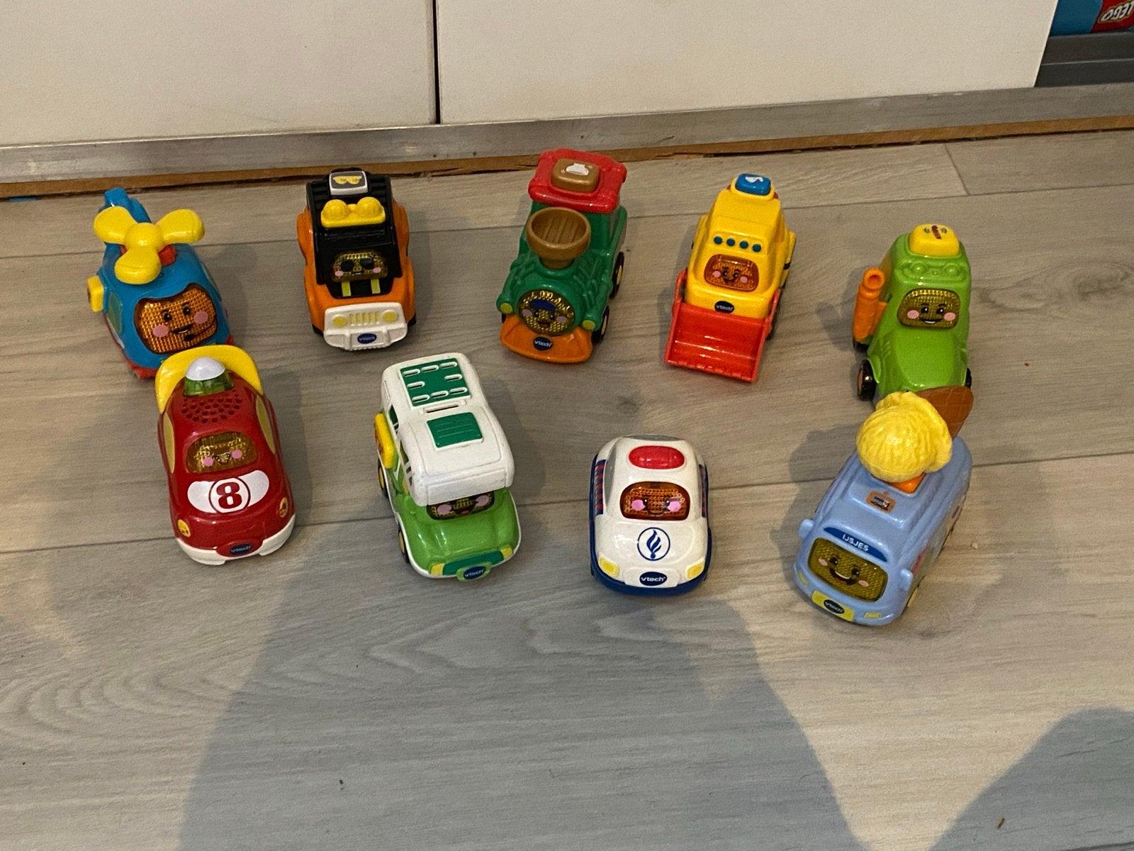 VTech Toet Toet Auto's Voertuigen Collectie (9 stuks), Ophalen of Verzenden, Gebruikt