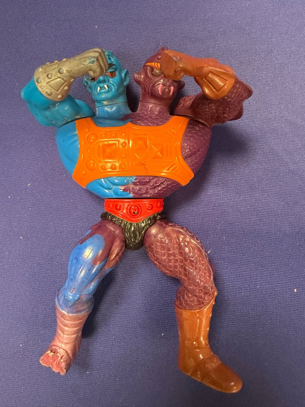 Vintage Two Bad Actiefiguur Mattel 1985 He-Man MOTU, Kinderen en Baby's, Speelgoed | Actiefiguren, Ophalen of Verzenden, Gebruikt