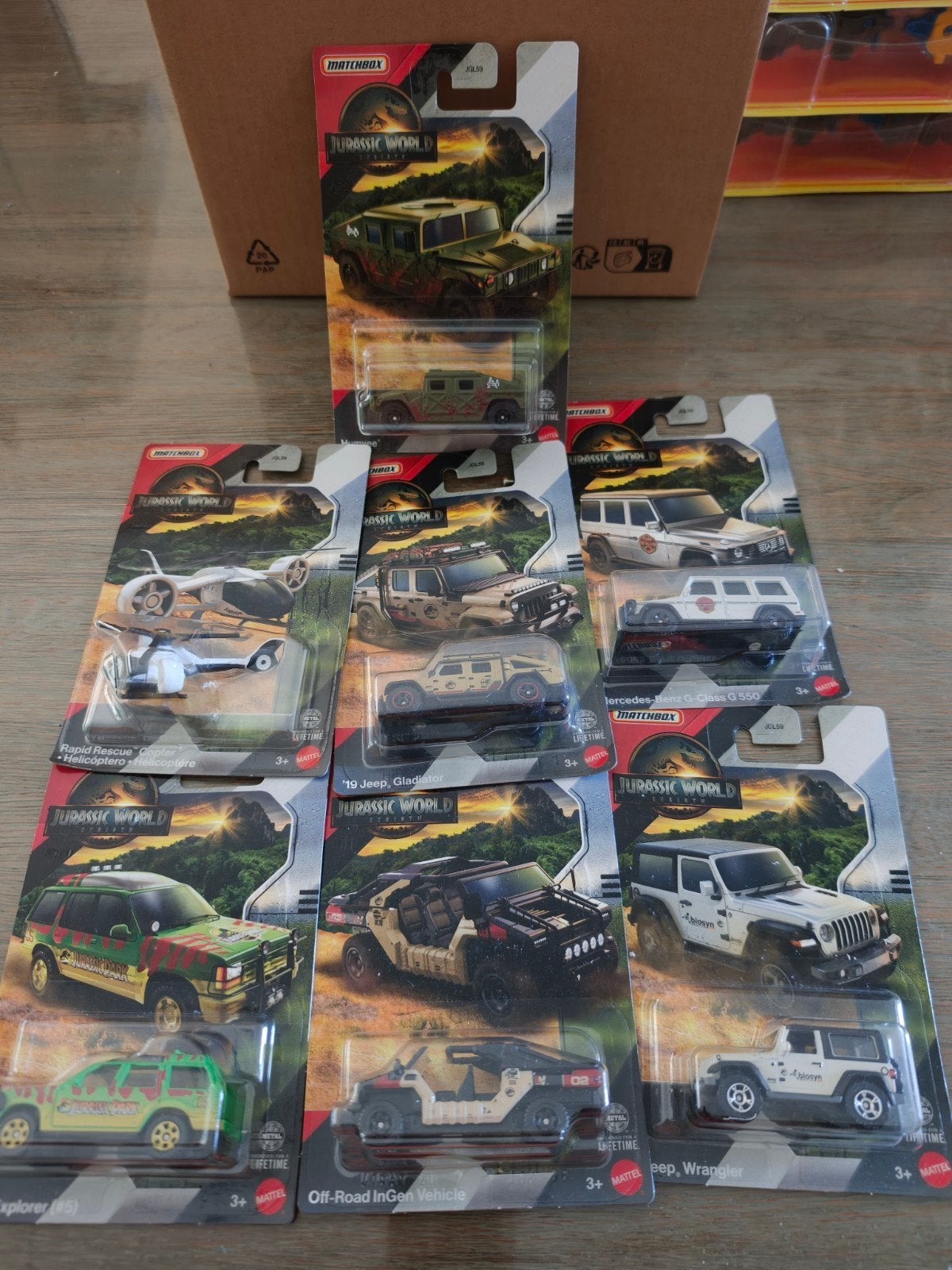 Matchbox Jurassic World 1:64 Auto's - Nieuw in Verpakking, S, Auto, R, Nieuw