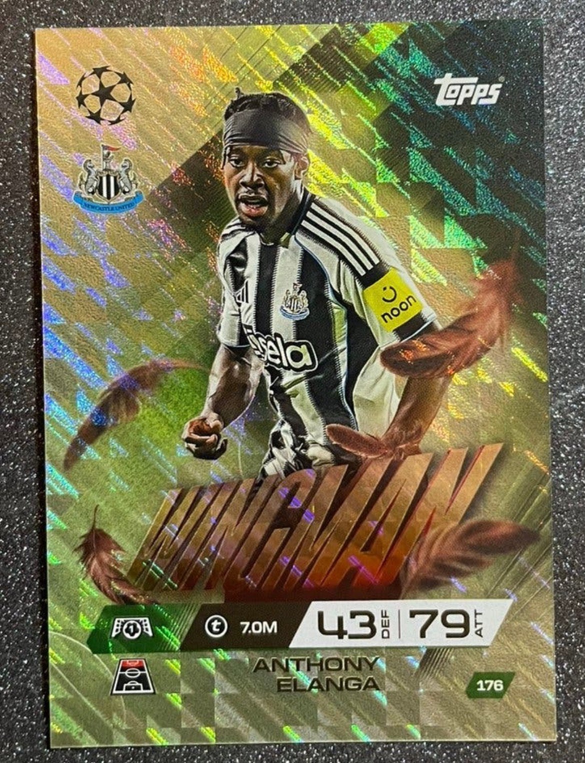 Topps MA EXTRA 25/26   WINGMAN   ELANGA   NEWCASTLE UNITED, Verzenden, Zo goed als nieuw, Plaatje