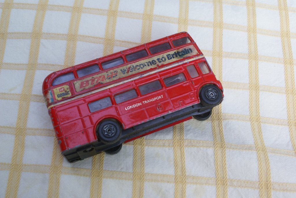 corgi, rode Engelse dubbeldekker bus , Londen, Verzenden, Gebruikt, Bus of Vrachtwagen, Corgi