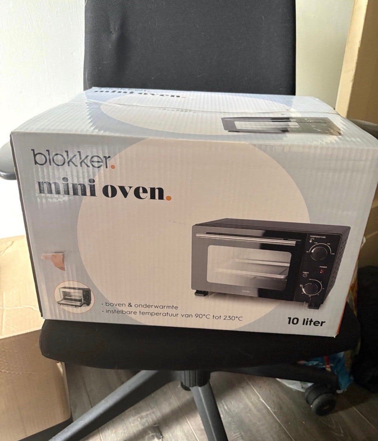 ONGEOPEND & NIEUW - Blokker Mini Oven 10L - Compact&Krachtig, Witgoed en Apparatuur, Minder dan 45 cm, Nieuw, Ophalen of Verzenden