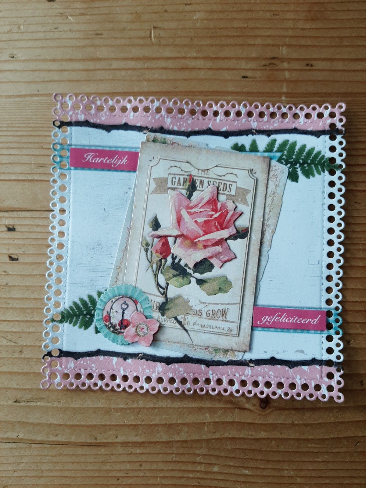 stans kaart opleg met 3d plaatje bloemenzaden, Ophalen of Verzenden, Nieuw, Overige thema's