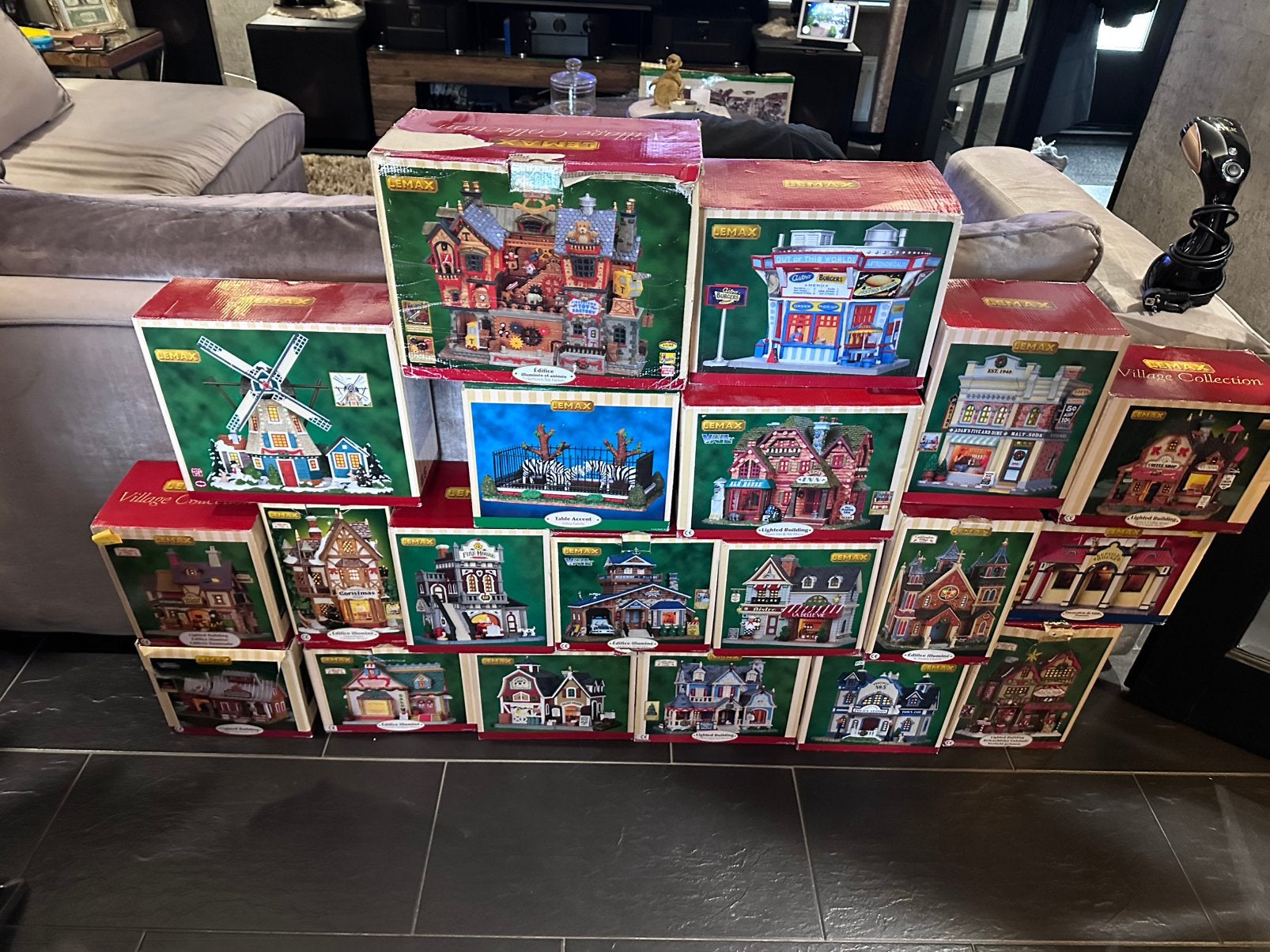 Lemax groot kerstdorp, Diversen, Ophalen, Zo goed als nieuw