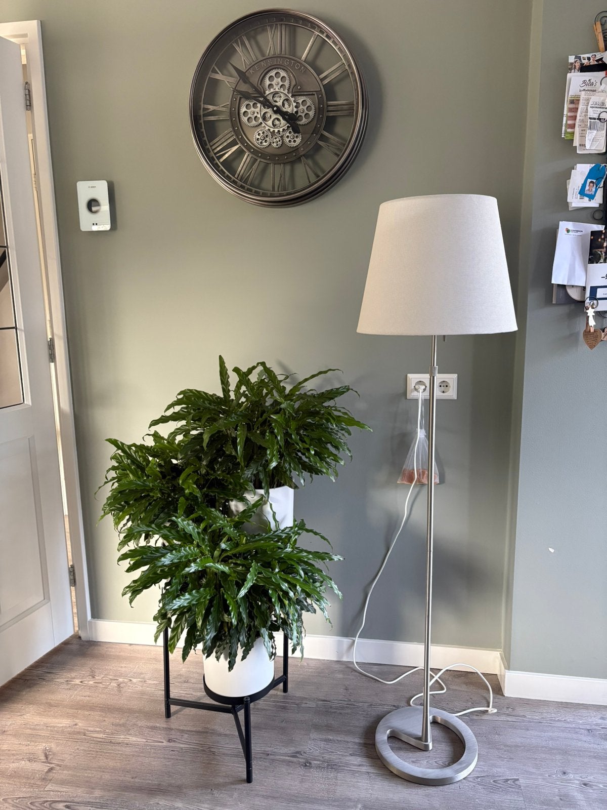 Nyfors staande lamp van ikea, Ophalen, 100 tot 150 cm, Metaal, E27 (groot)