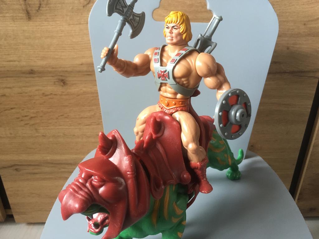 Motu He-Man en Battle Cat masters of The universe, Verzamelen, Ophalen of Verzenden, Gebruikt