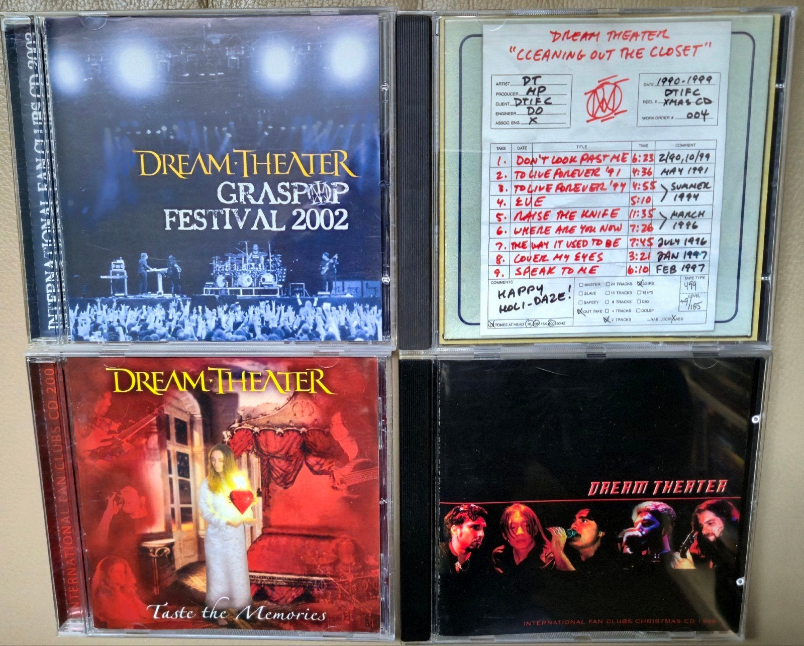 Dream Theater 4 fanclub cd's, Ophalen of Verzenden, Zo goed als nieuw, Progressive