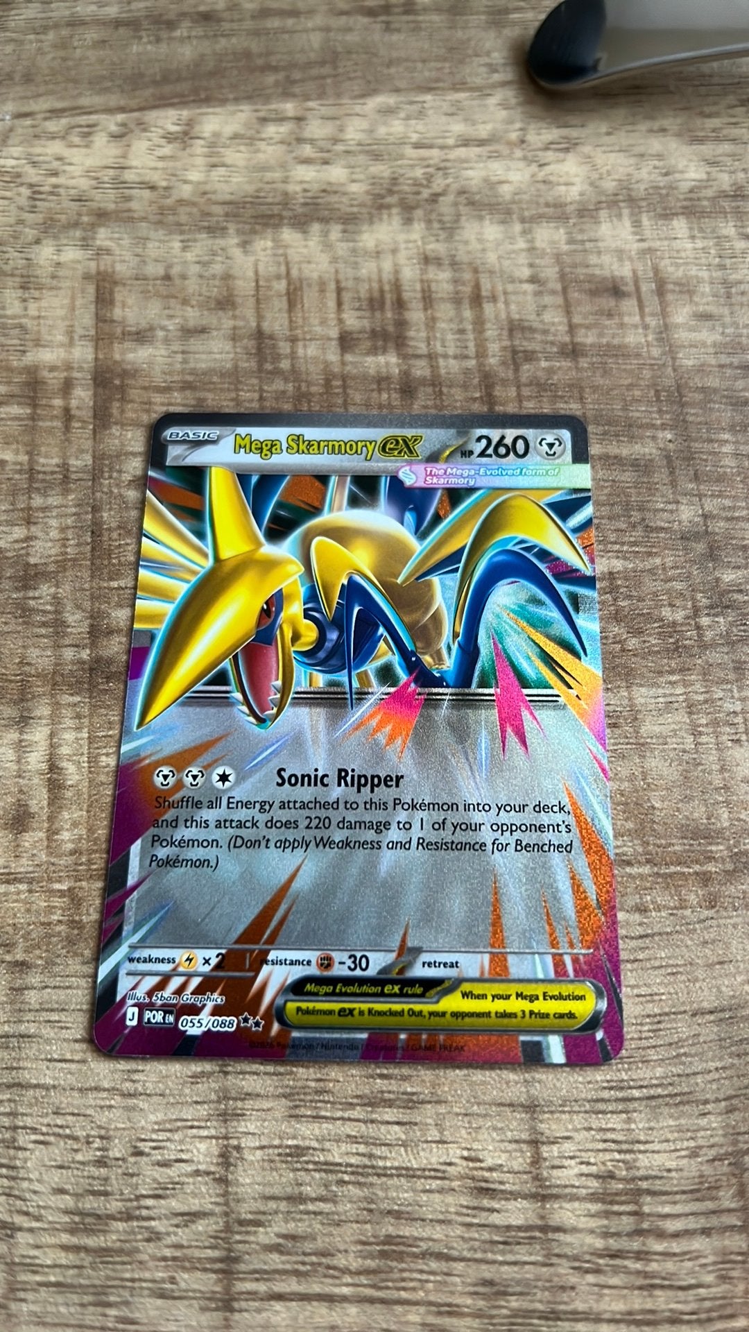 Mega Skarmory EX, Ophalen of Verzenden, Zo goed als nieuw
