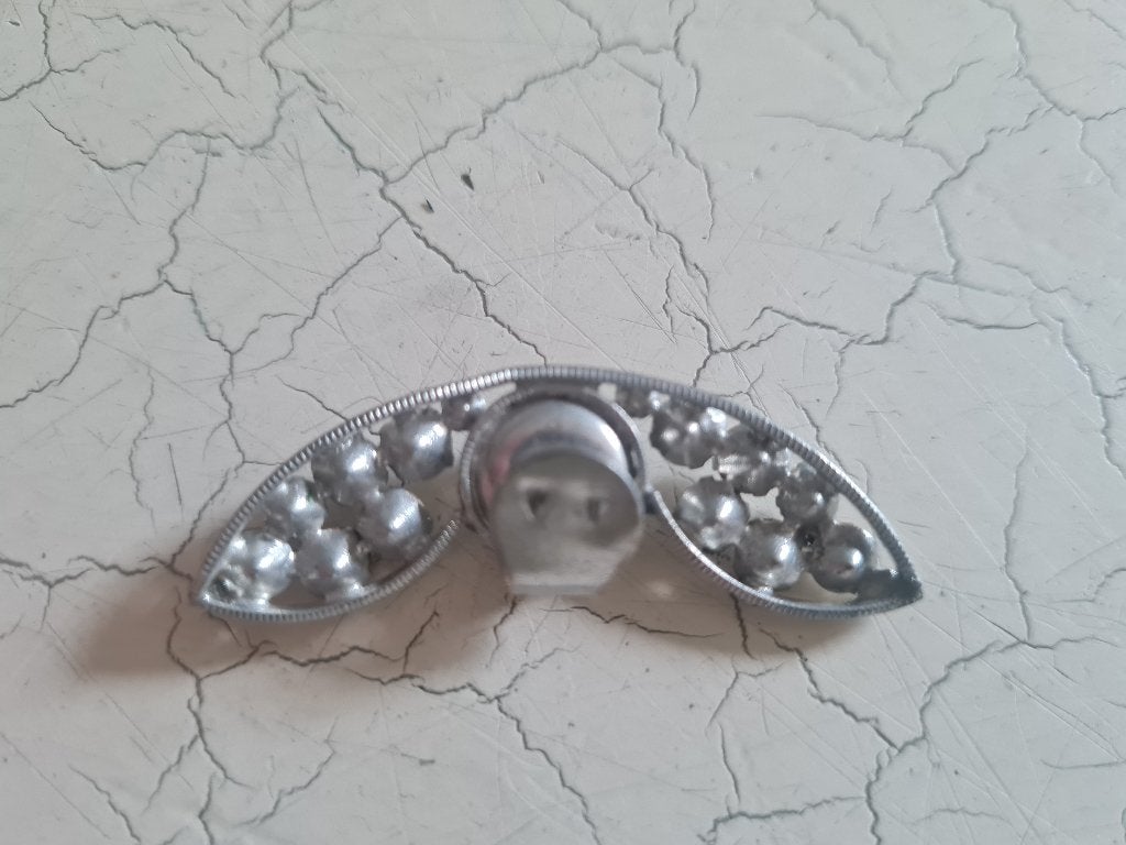 Vintage sjaal klem met strass, 4 tot 7 cm, Belle Vieille Brocante, Ophalen of Verzenden, Zo goed als nieuw