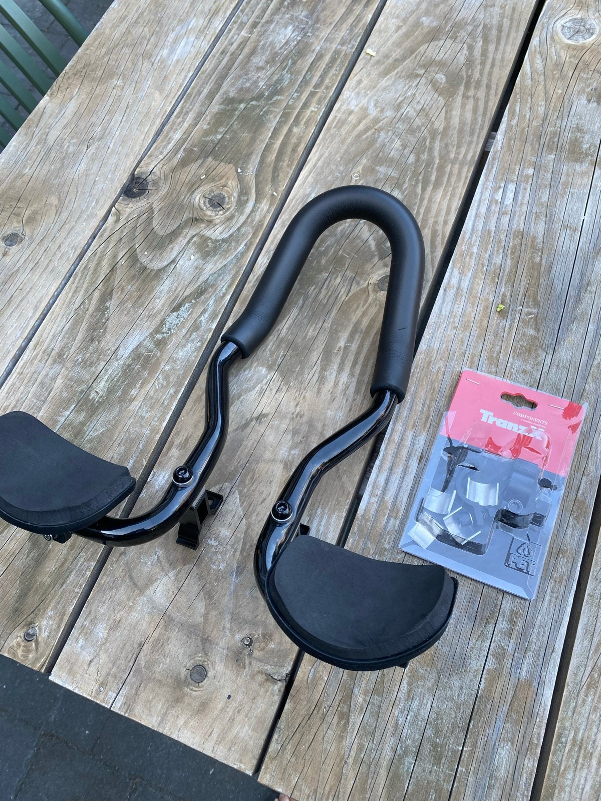 TranzX Triathlon Stuur Opzetstuk - Zo goed als nieuw, Fietsen en Brommers, Ophalen, Stuur, Zo goed als nieuw, Aluminium