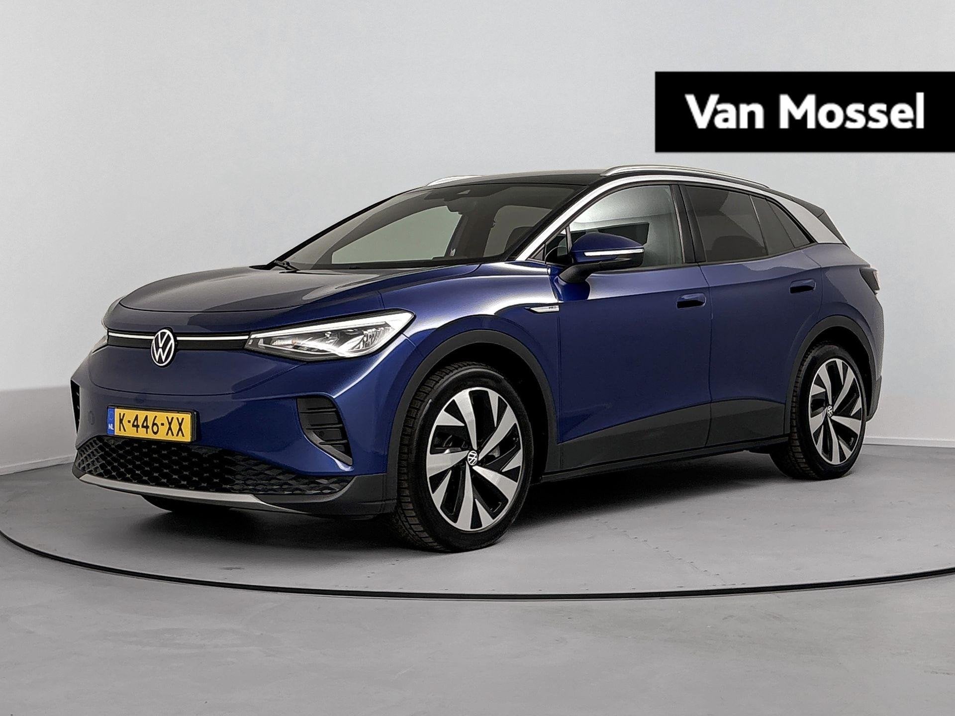 Volkswagen ID.4 Life 77 kWh 204 PK Origneel Nederlands | 1e, Auto's, Volkswagen, 12 maanden, Blauw, Origineel Nederlands, Grijs