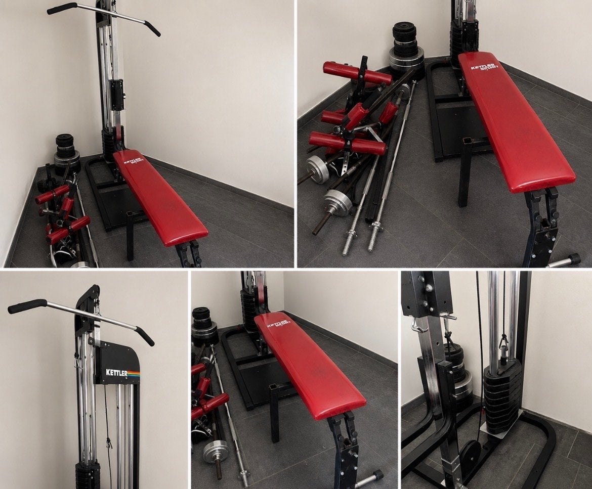 Kettler Multi-Trainer met Halters en Gewichten, Ophalen, Gebruikt, Benen, Overige typen