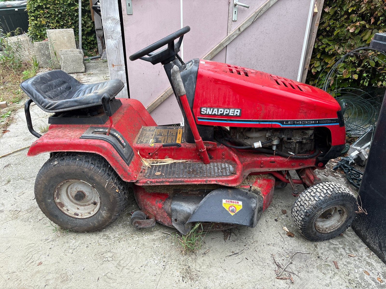 DEFECTE Snapper Hydro zitmaaier - 14 PK Briggs & Stratton, Ophalen, Cirkelmaaier, Gebruikt, Elektrische starter