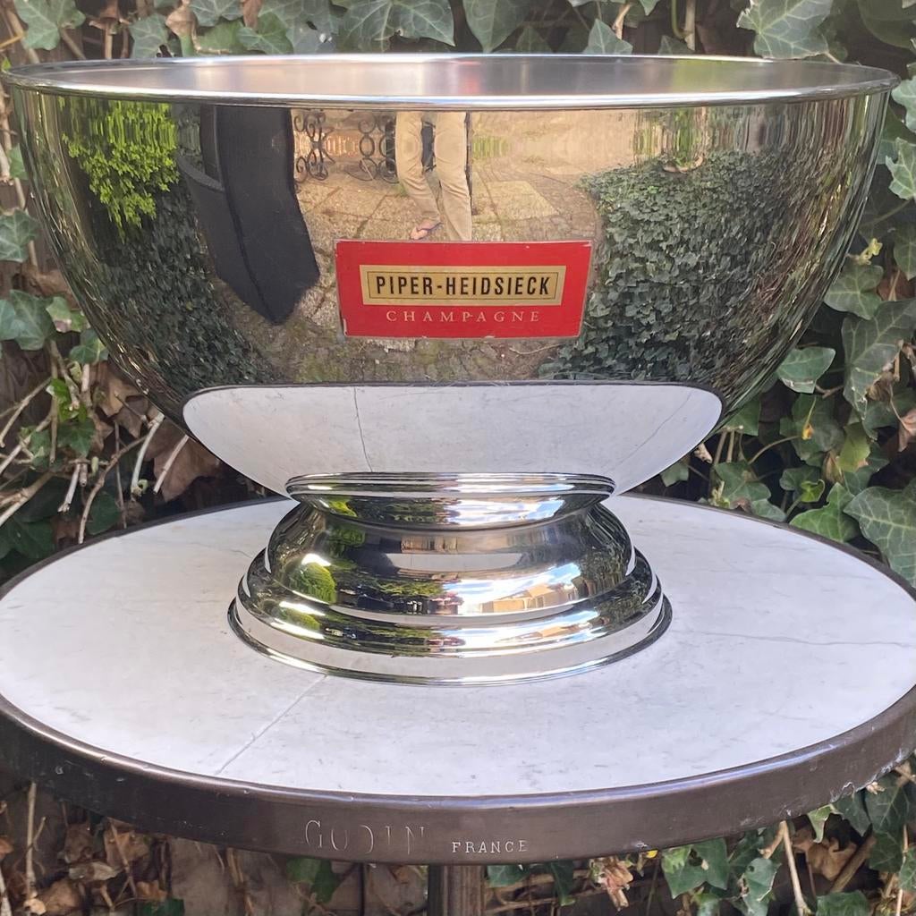 Vintage XL Champagnekoeler, Champagne Cooler HEIDSIECK, Bar, Vintage, Ophalen of Verzenden, Zo goed als nieuw, Metaal