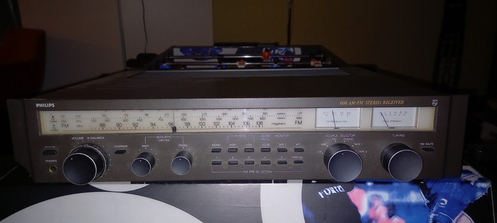 Philips AH606 Stereo Receiver - Functioneel en Origineel, Gebruikt, 60 tot 120 watt, Stereo, Ophalen