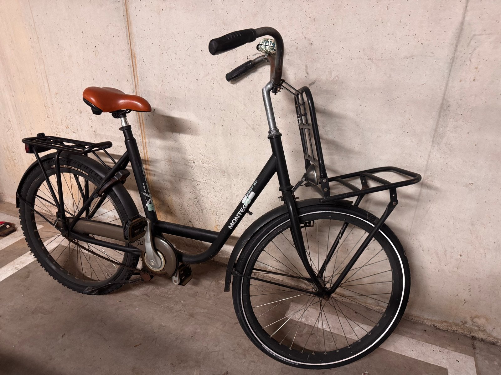 Montego dames transportfiets met voor- en achterdrager, Fietsen en Brommers, Ophalen of Verzenden, Gebruikt, Overige merken